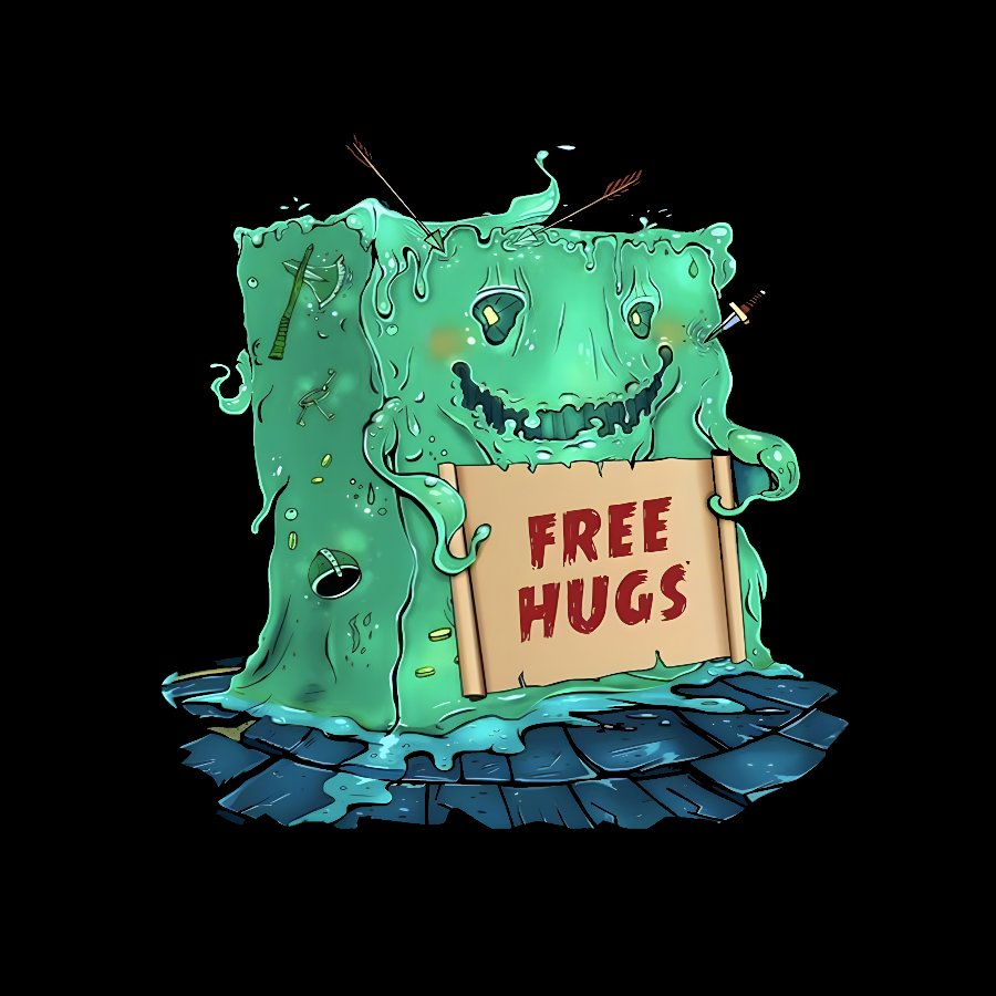 Gelatinous Cube free hugs Geek T-Shirt