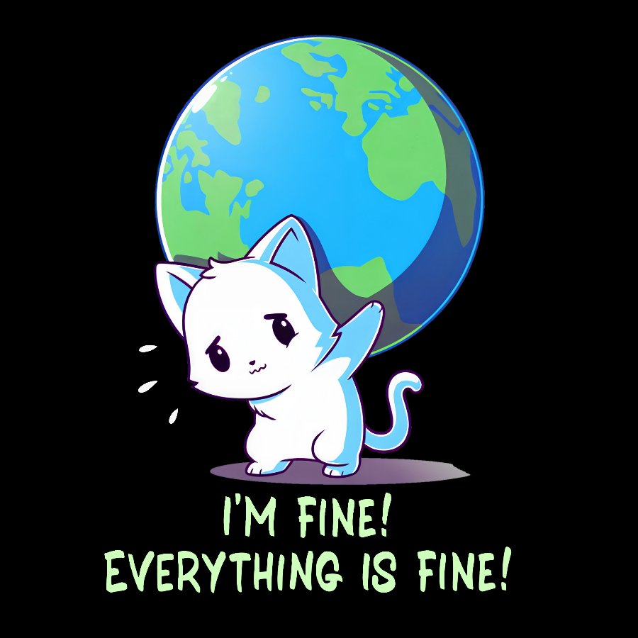 I'm Fine Everything Is Fine Geek T-Shirt