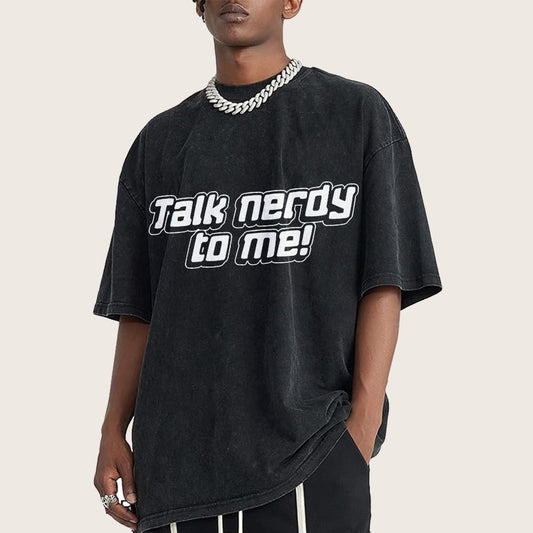 Talk Nerdy To Me Vintage Distressed T-shirt