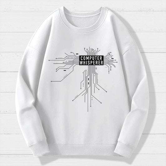 Computer Whisperer Geek Cotton Sweatshirt