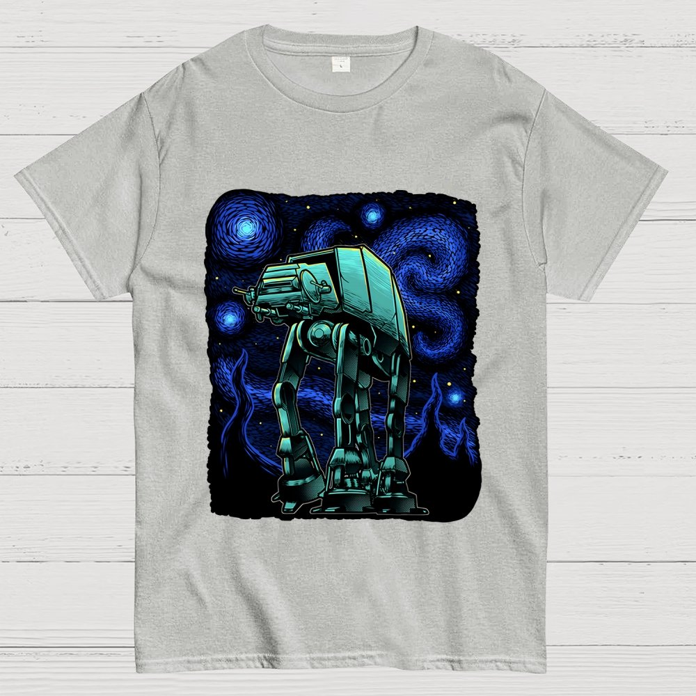 Armored Tank Starry Night Geek T-Shirt