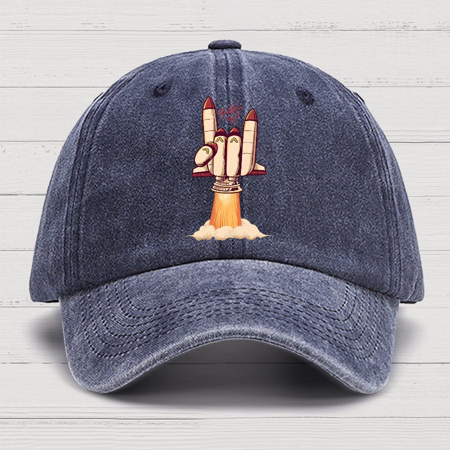 Rock On Rocket Cotton Hat