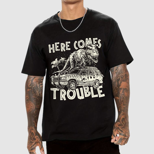 Here Comes Trouble Geek T-Shirt