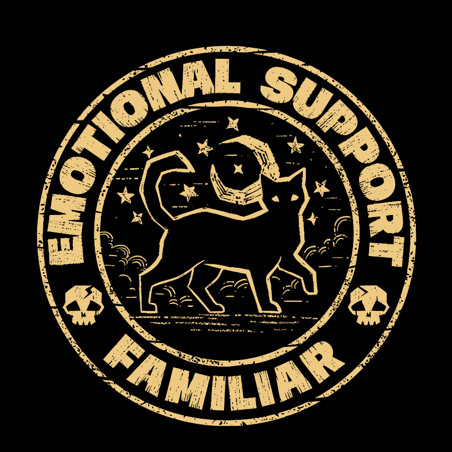 Emotionally Supportive Familiar Geek T-Shirt