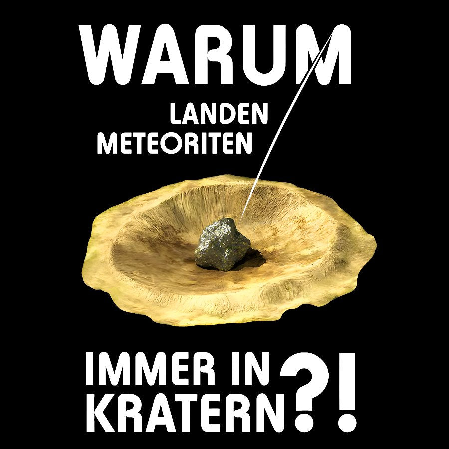 Meteoriten in Kratern Geek T-Shirt