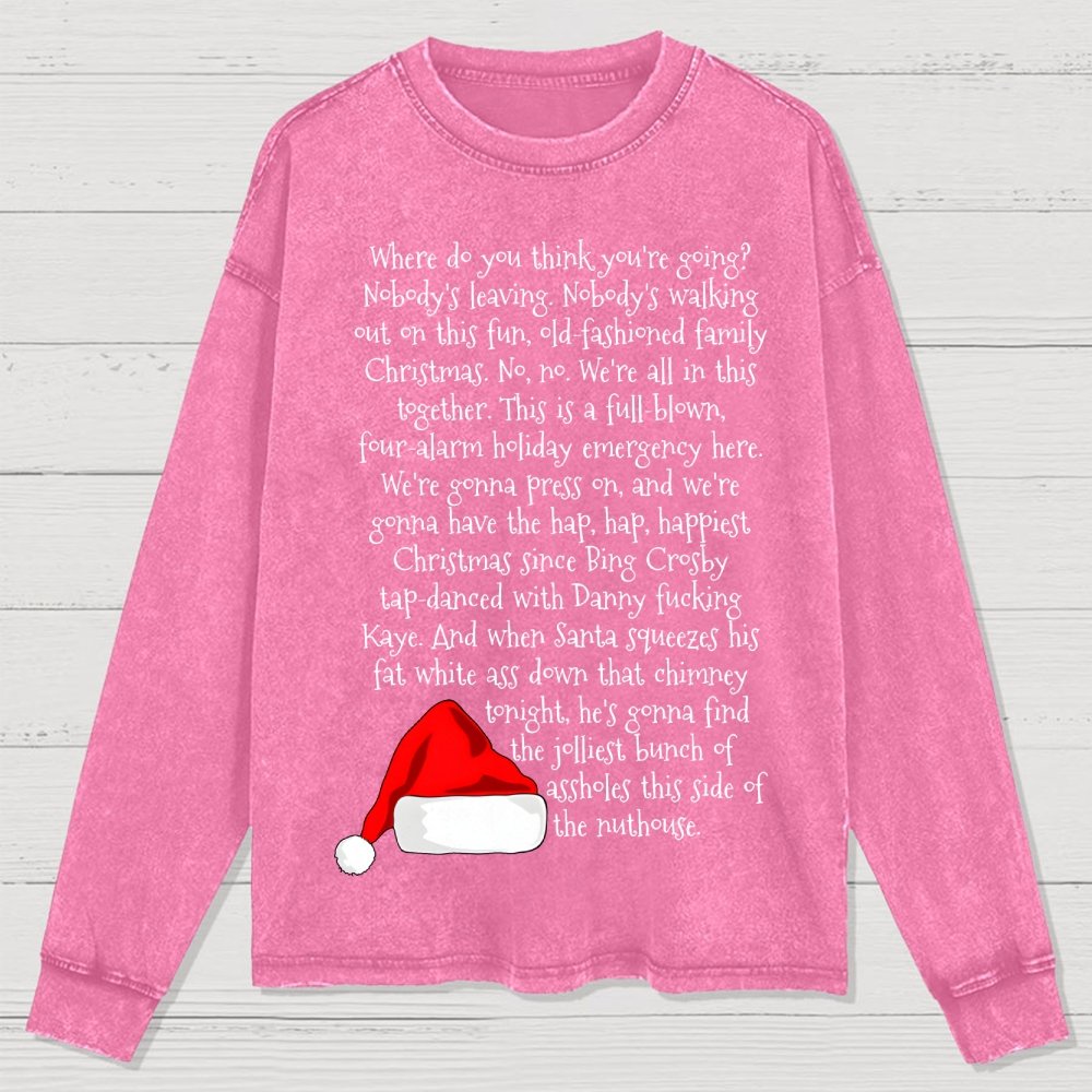Christmas Rant Washed Long Sleeve Tee