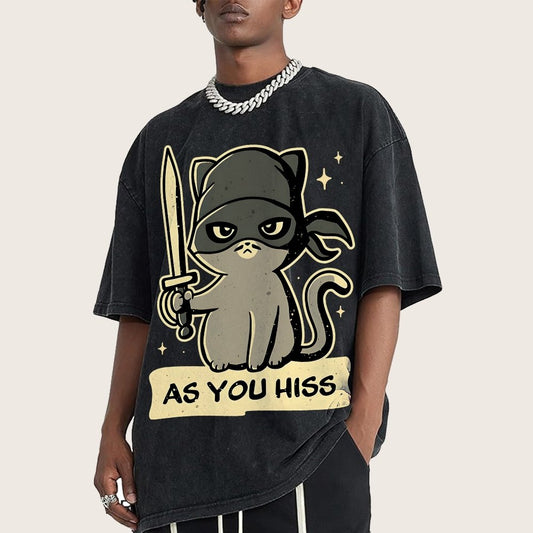 As You Hiss Vintage Distressed T-shirt