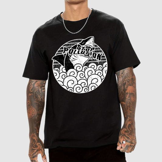 Stop Pollution Geek T-Shirt