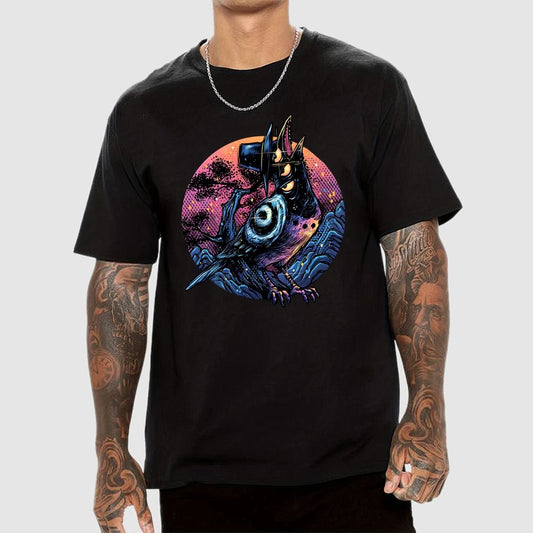 Crow from the underworld Unisex Geek T-Shirt