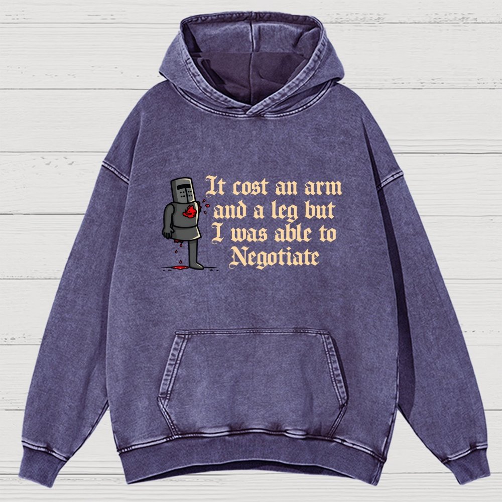 The Negotiation Vintage Distressed Hoodie