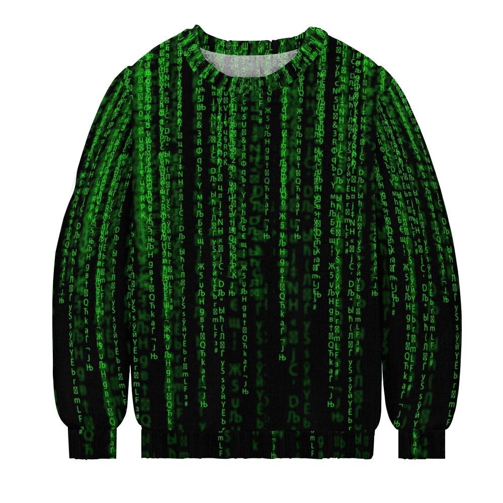 Programmer Offset Code Crew Neck Sweater