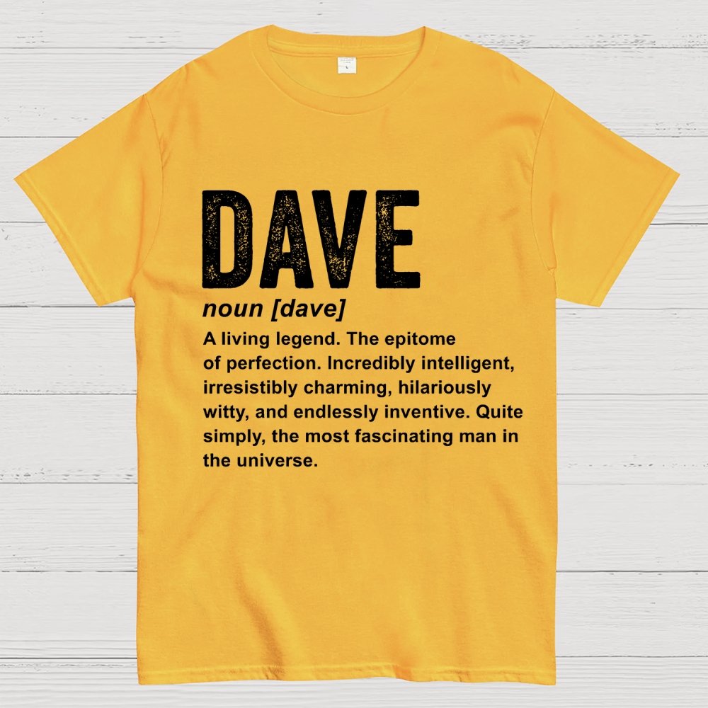 Dave Definition Funny Dave Geek T-Shirt