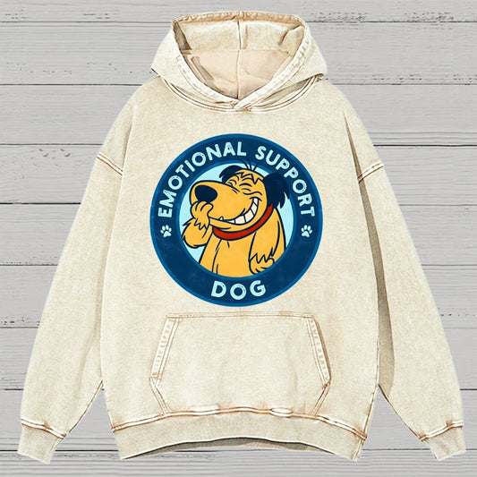 Dog Support Or Not? Vintage Distressed Hoodie