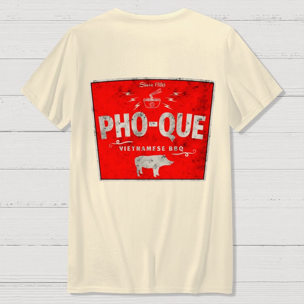 Pho Que Back Printing Geek T-Shirt