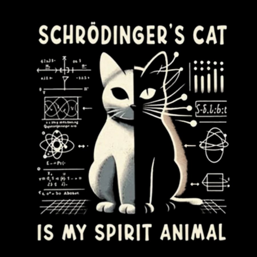 Schrodinger's Сat Science Washed Long Sleeve Tee