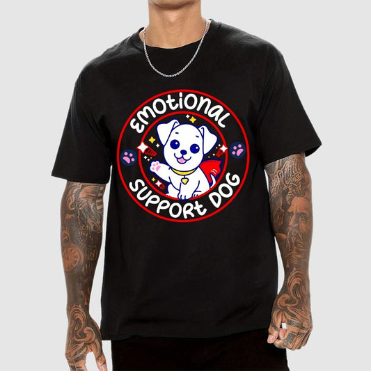 Emotional Support Dog Unisex Geek T-Shirt