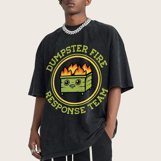 Dumpster Fire Response Team Vintage Distressed T-shirt