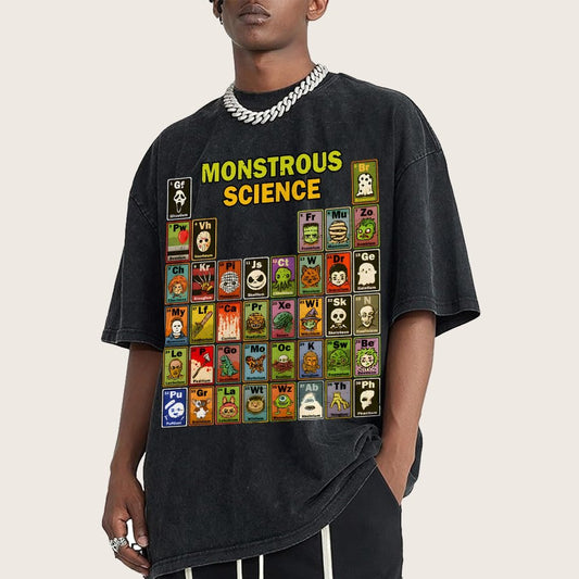 Monstrous Science Vintage Distressed T-shirt