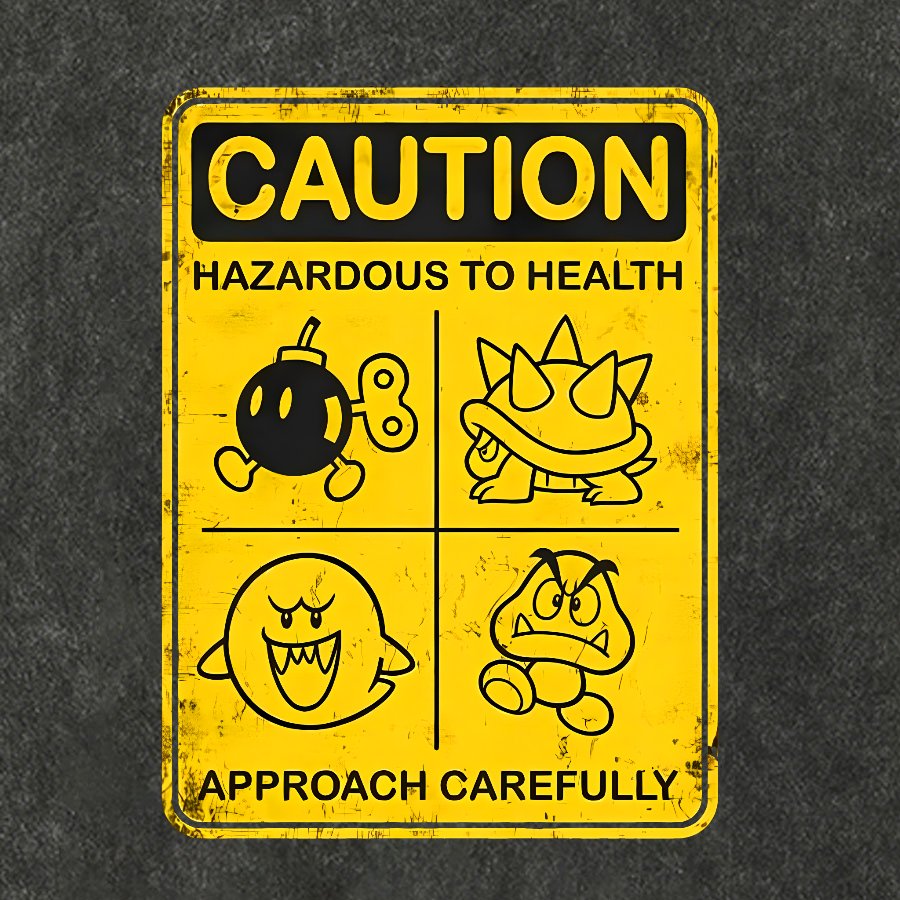 Caution Hazardous To Health Vintage Distressed T-shirt