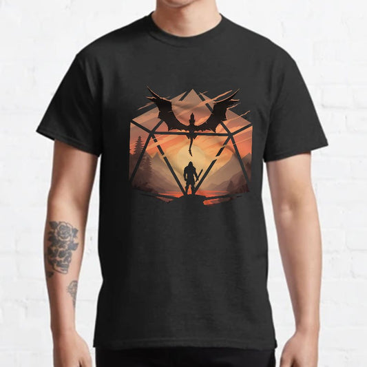 Staredown d20 Geeky T-Shirt