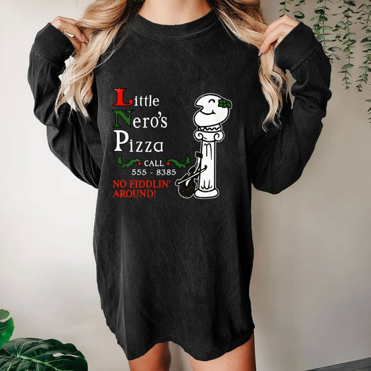 Local Pizza Joint Washed Long Sleeve Tee