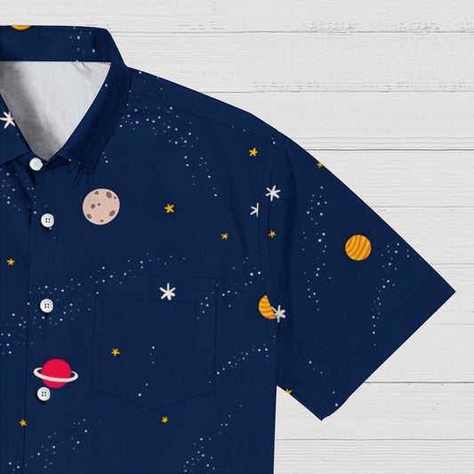 Galaxy Planet Series Print Geeky Shirt