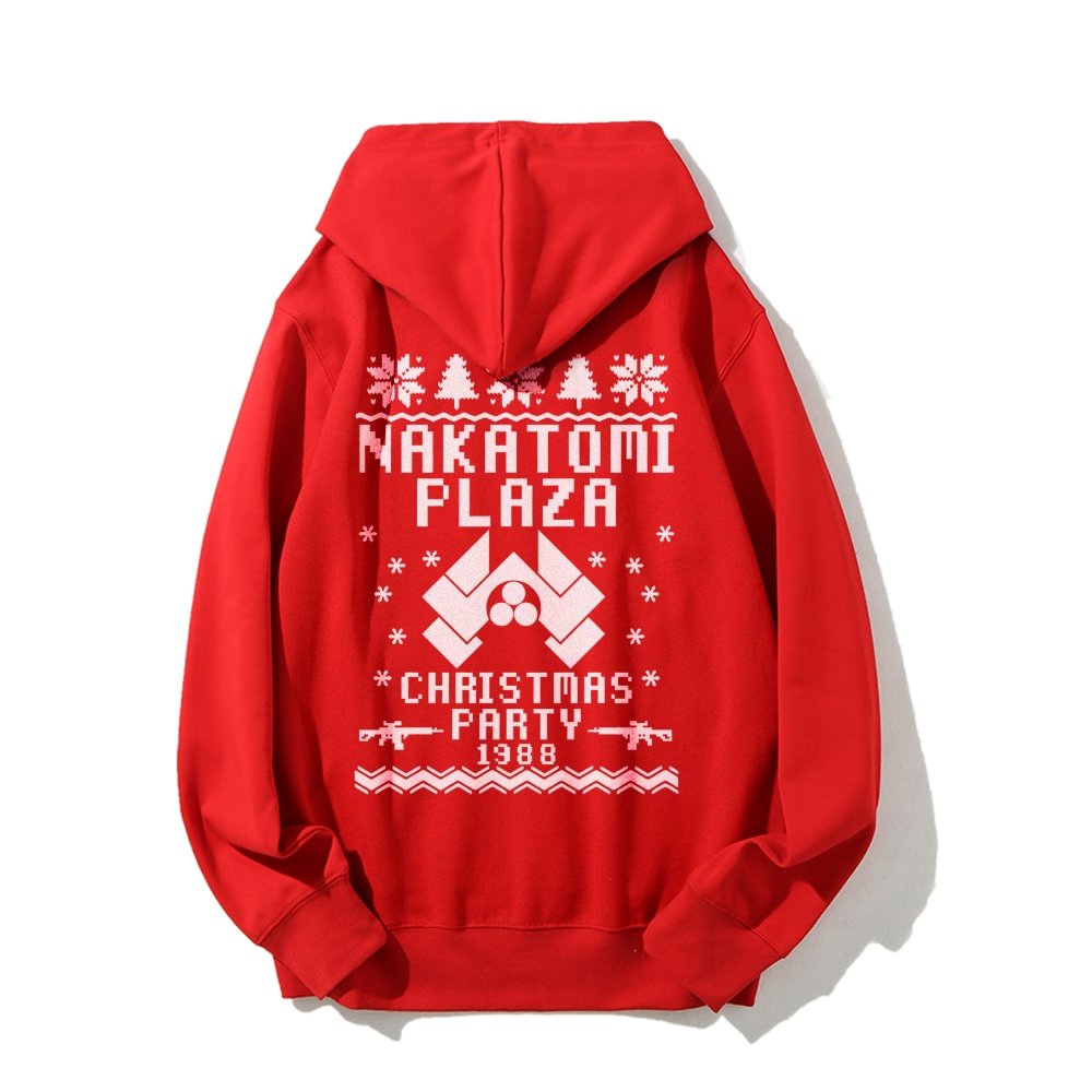 Now I Have a Machine Gun Ho-Ho-Ho Printed Back Unisex Cotton Hoodie