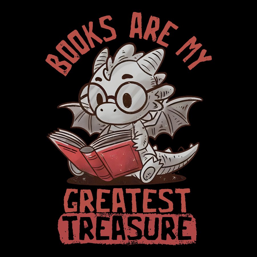 Books Are My Greatest Treasure Geek T-Shirt