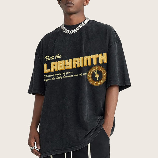 Visit the Maze Vintage Distressed T-shirt
