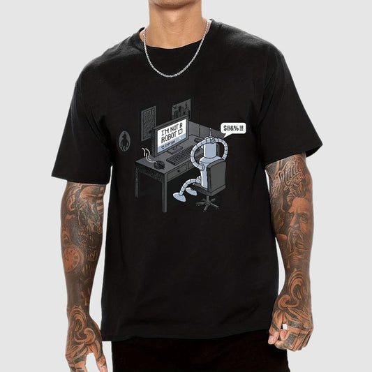 I'm Not A Robot Geek T-Shirt