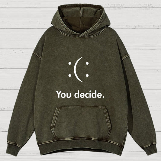 You Decide Vintage Distressed Hoodie
