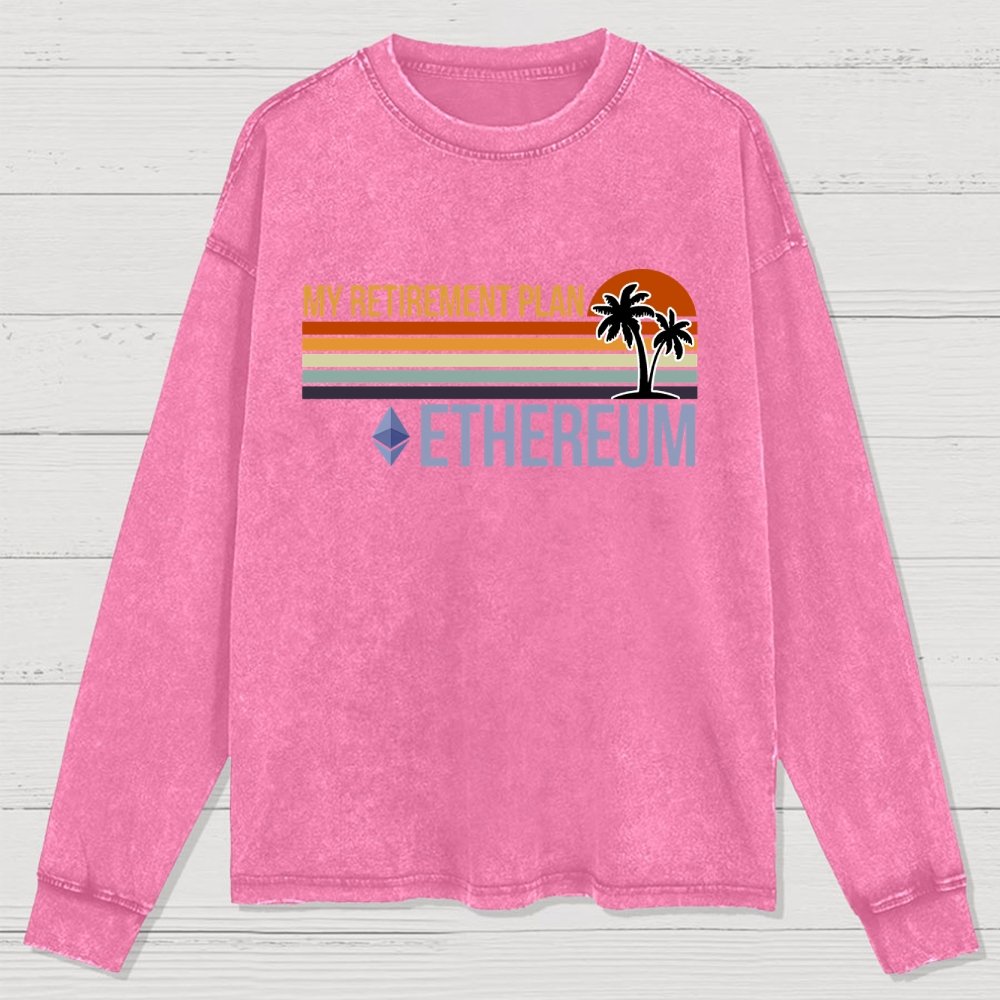 ETH Retirement Plan Washed Long Sleeve Tee