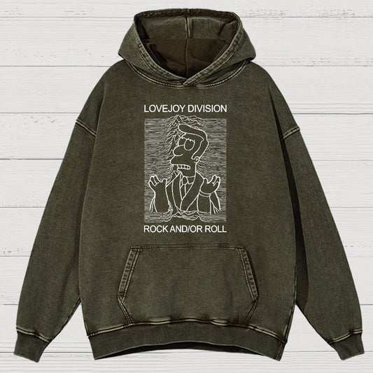 Music Joy Division Rock And/Or Roll Vintage Distressed Hoodie