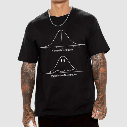 Normal Distribution, Paranormal Distribution Math Unisex Geek T-Shirt