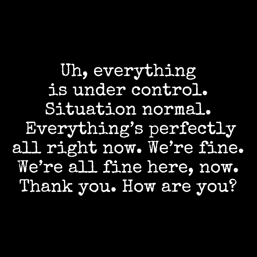 Everything Is Under Control Geek T-Shirt