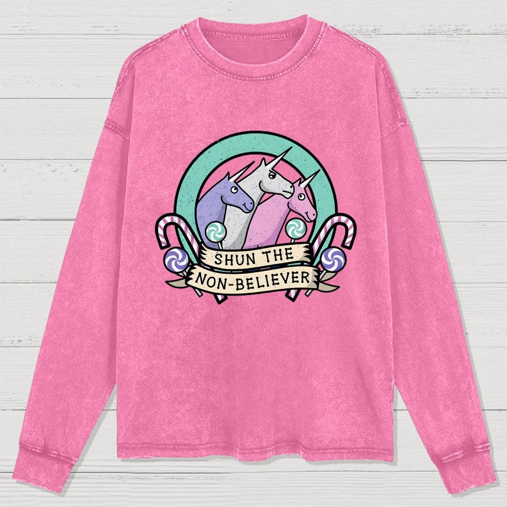 Shun the Non-Believer Washed Long Sleeve Tee