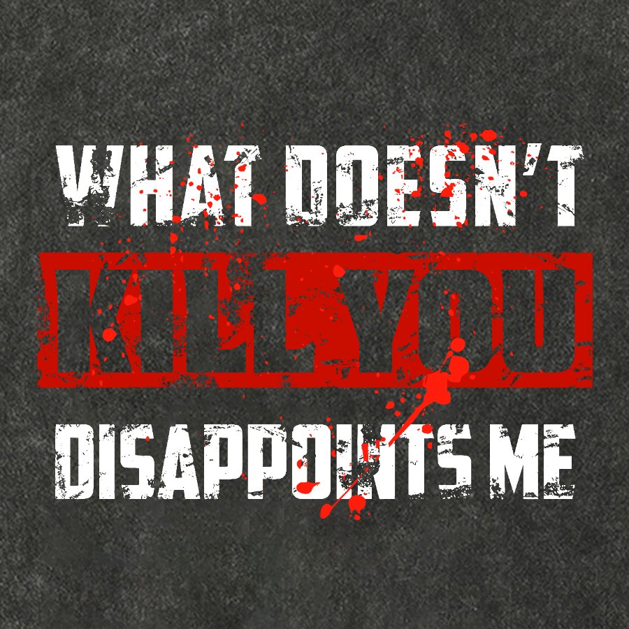 What Doesn't Kill You Disappoints Me Vintage Distressed T-shirt