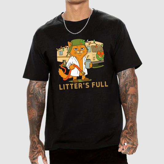 Christmas Shitters Full Cat Geek T-Shirt