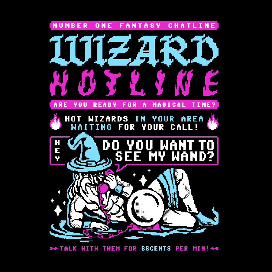 Wizard Hotline Geek T-Shirt