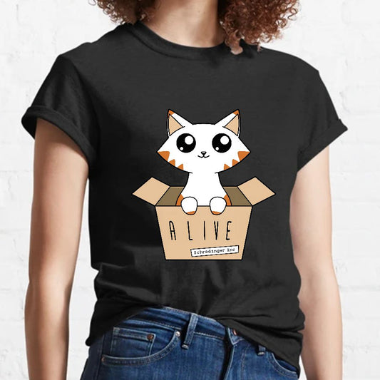 Schrödinger's Cat Glow in the Dark Nerdy T-Shirt