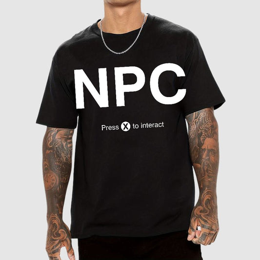 NPC Press X to Interact Geek T-Shirt