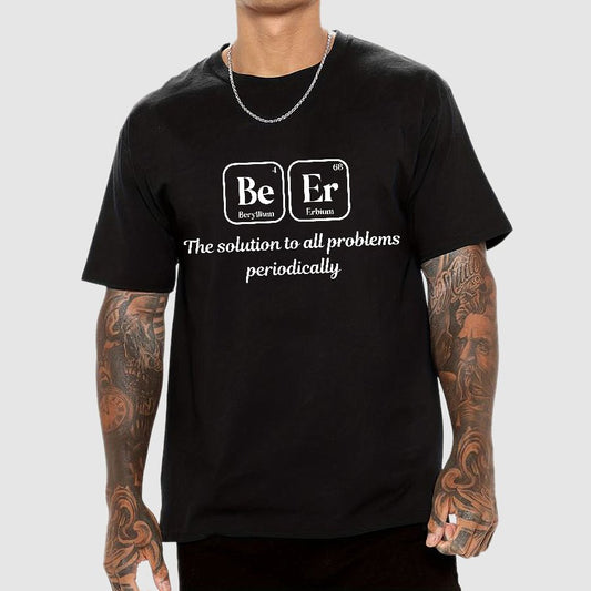 BeEr Periodic Table Chemistry Pun Geeky T-Shirt
