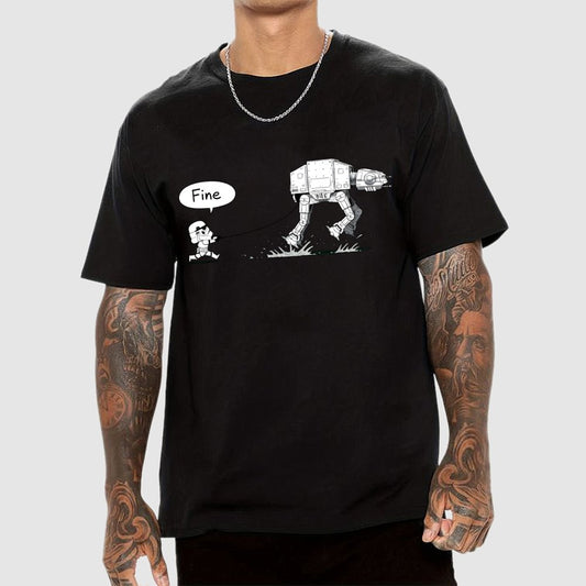Empire Robot Dog-Planet Battles Geek T-Shirt