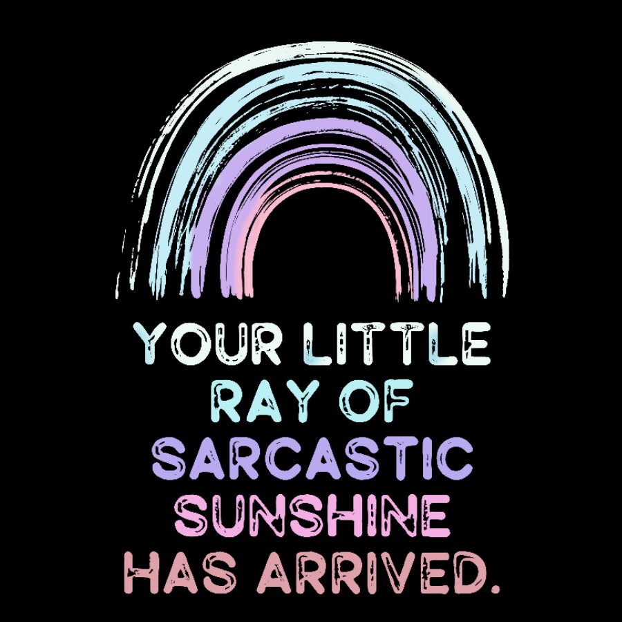 Your Little Ray of Sarcastic Sunshine Has Arrived Washed Long Sleeve Tee
