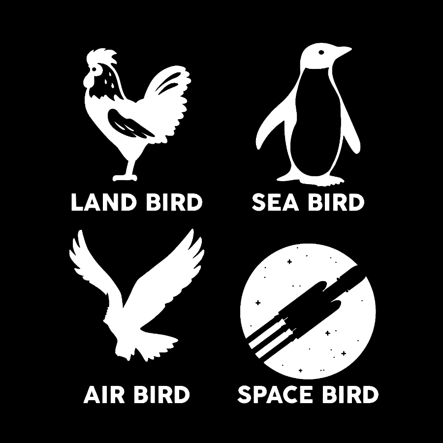 Bird Types Funny Geeky T-Shirt