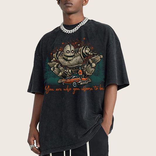 You Are Who You Choose To Be Vintage Distressed T-shirt