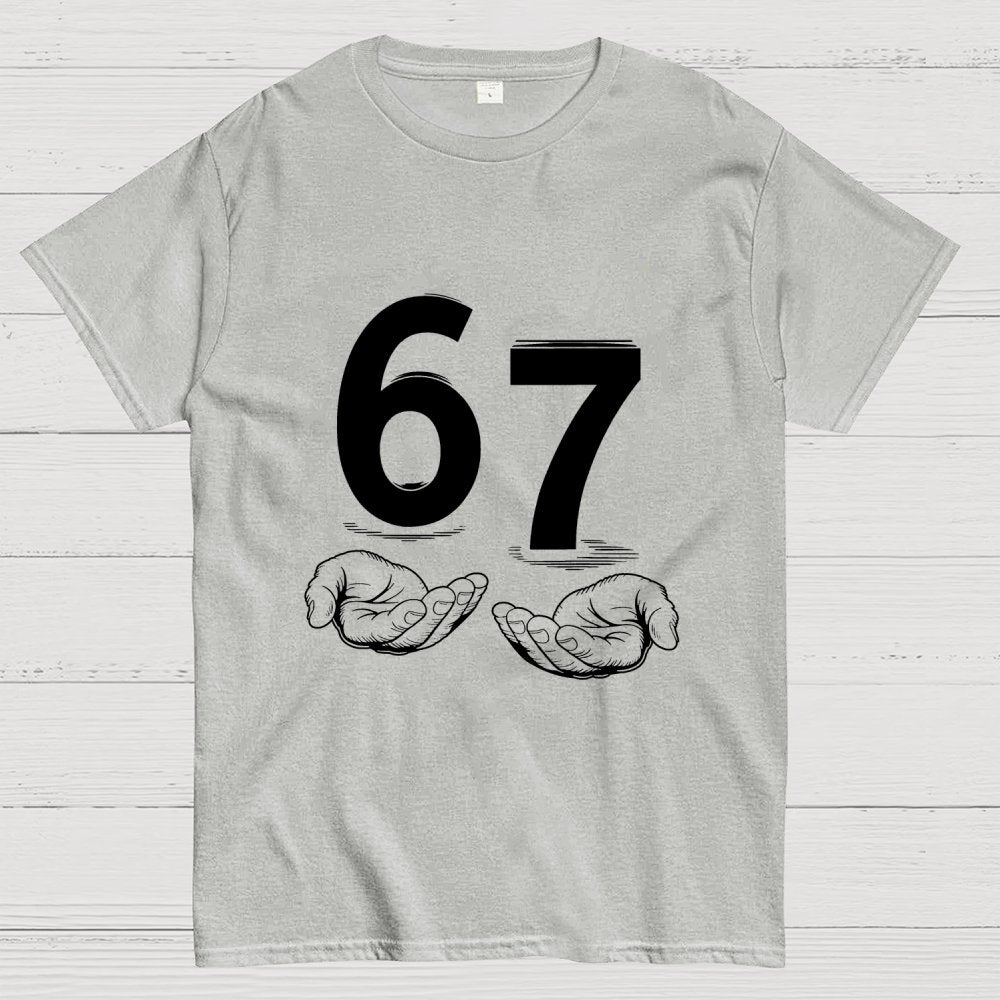 Funny Six Seven Meme Viral Quote Geek T-Shirt