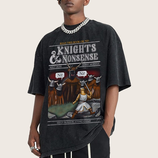 Knights & Nonsense Vintage Distressed T-shirt