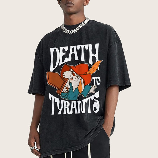 Skippy Rabbit Death To Tyrants Vintage Distressed T-shirt