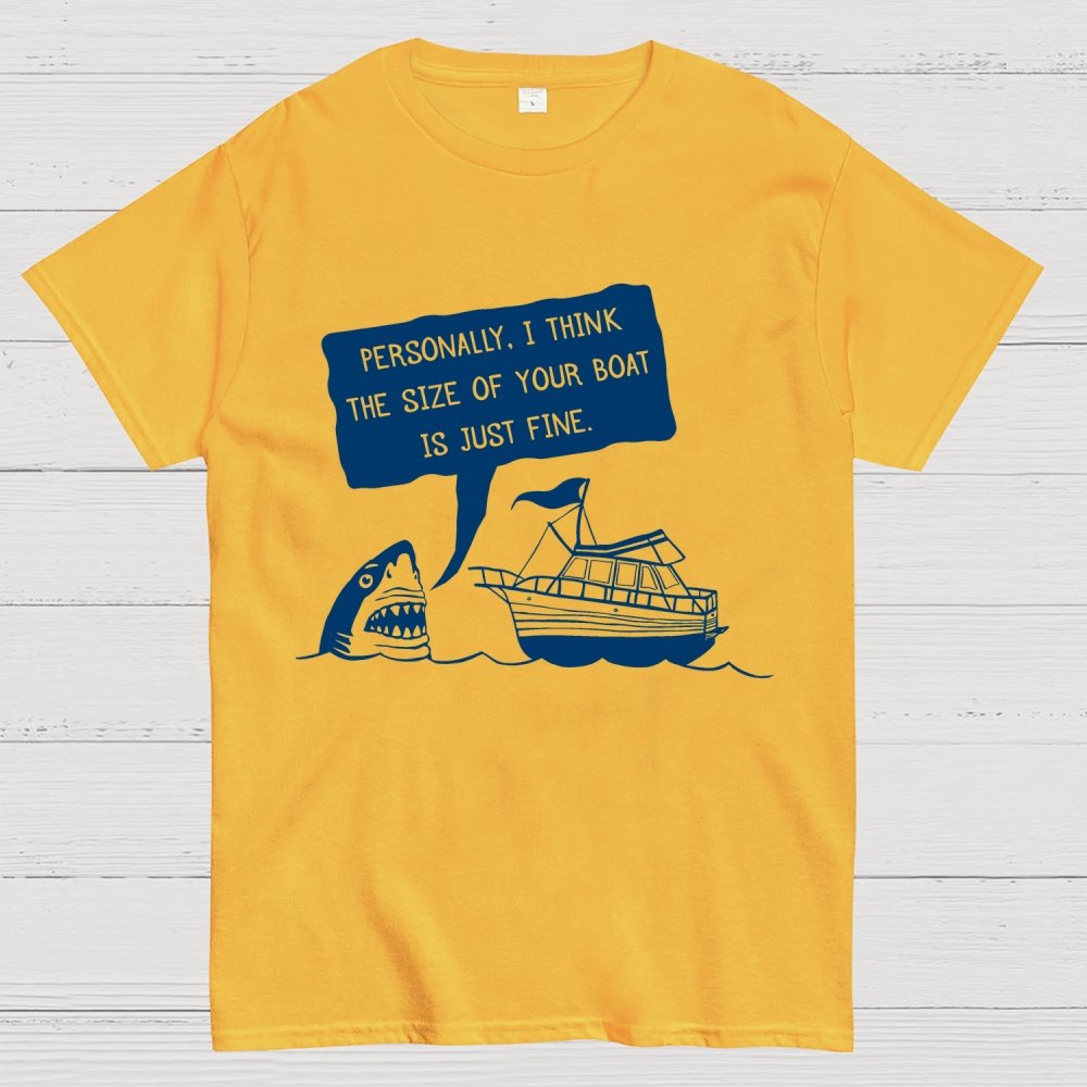 Polite Shark Mysterious Island Unisex Geek T-Shirt